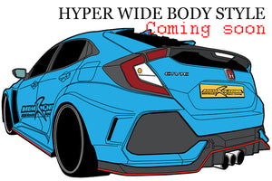 M&M HONDA HYPER WIDE BODY KIT TYPE MR02 MODEL FOR CIVIC FK8 FK7 01010-FK8-MR02