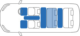 KARO GRAN FLAXY BRILLIANT GRAY FLOOR MATS FOR Mitsubishi Delica Space Gear PA, PD, PE#W GRAN-FLAXY-1013-GRAY