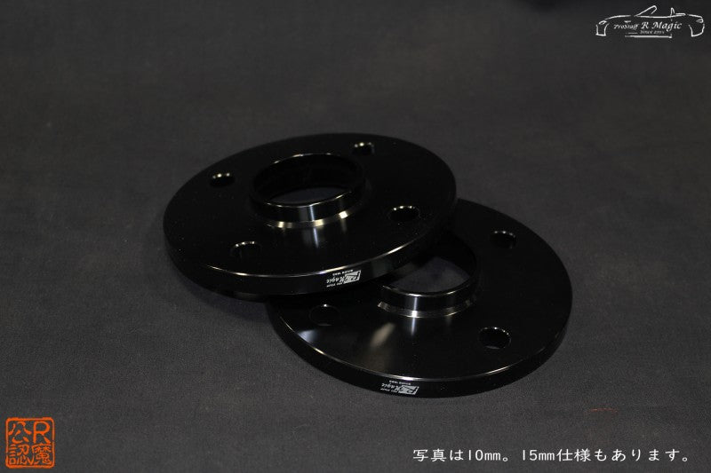 R-MAGIC SPACER WITH RM HUB RING 4x100 10MM BLACK FOR  R-MAGIC-00019