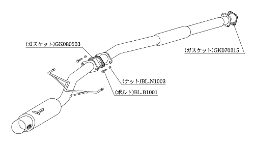 KAKIMOTO RACING EXHAUST HYPER FULLMEGA N1+Rev FOR MITSUBISHI LANCER EVOLUTION 9 9 MR CT9A  M31323