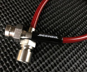 SEEKER RED COAT STAINLESS MESH CLUTCH LINE FOR HONDA CIVIC FK8  12900-FK8-000