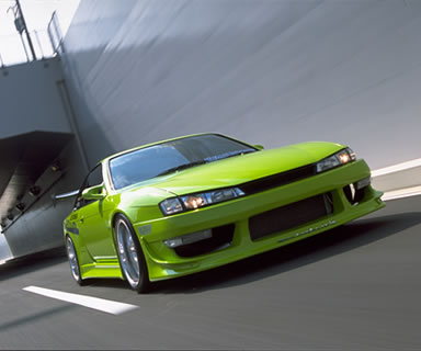 CAR MAKE T&E [VERTEX RIDGE] S14 SILVIA ~ MC (LATE 14 SILVIA) BUMPER CANARD LEFT AND RIGHT SET (LARGE) FOR  CARMAKETE-02167