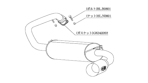 KAKIMOTO RACING EXHAUST KAKIMOTO.R FOR MITSUBISHI PAJERO JUNIOR H57A  MS313