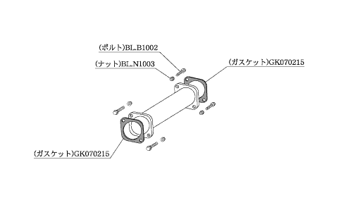 KAKIMOTO RACING  CATALYST SILENCER/STRAIGHT FOR MITSUBISHI GALANT EC5A  MSP304