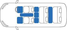KARO FLAXY BRILLIANT BEIGE LUGGAGE MATS FOR TOYOTA WISH ZNE14G FLAXY-1790-BEIGE