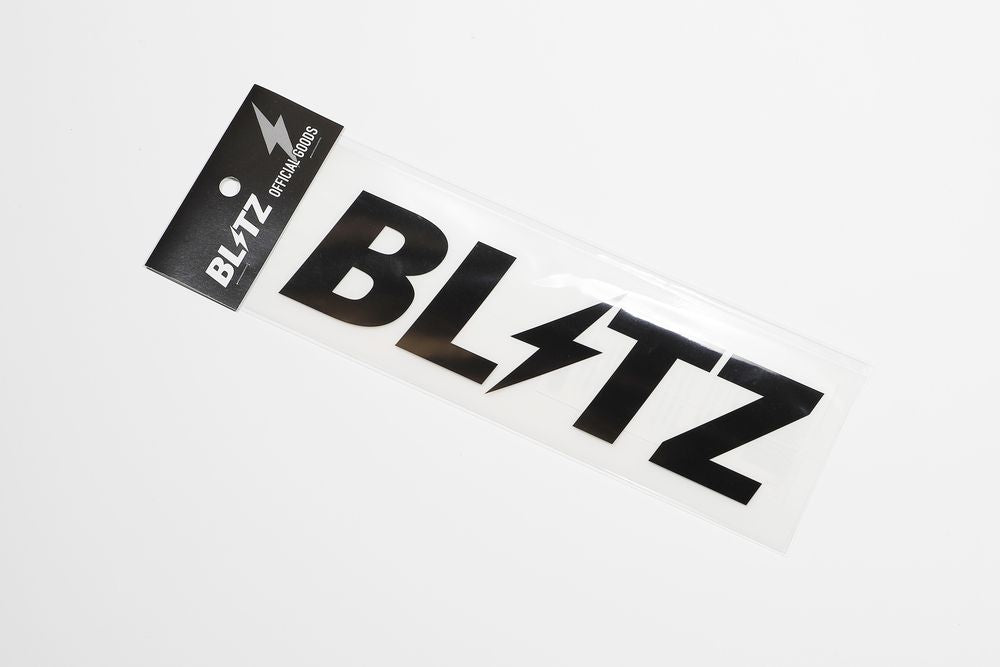 BLITZ BLITZ LOGO STICKER BLACK 200MM 13550
