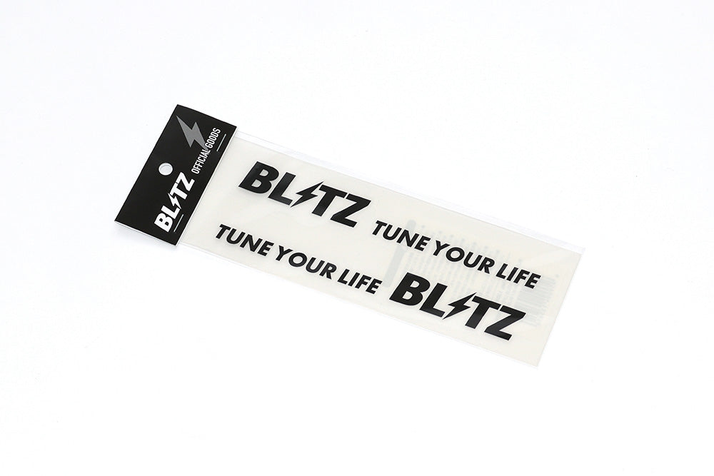 BLITZ TUNE YOUR LIFE STICKER WHITE 185MM (2 SHEETS) 13562