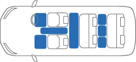 KARO GRAN SISAL WHITE BLACK FLOOR MATS FOR MERCEDES BENZ V-Class W639 GRAN-SISAL-2661-WHITE-BLACK