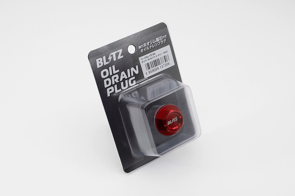 BLITZ OIL DRAIN PLUG M14-P1.5 RED FOR HONDA MAZDA MITSUBISHI SUZUKI 13732
