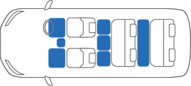 KARO GRAN SISAL NAVY BLACK FLOOR MATS FOR Toyota Esquire ZRR8#G GRAN-SISAL-3967-NAVY-BLACK