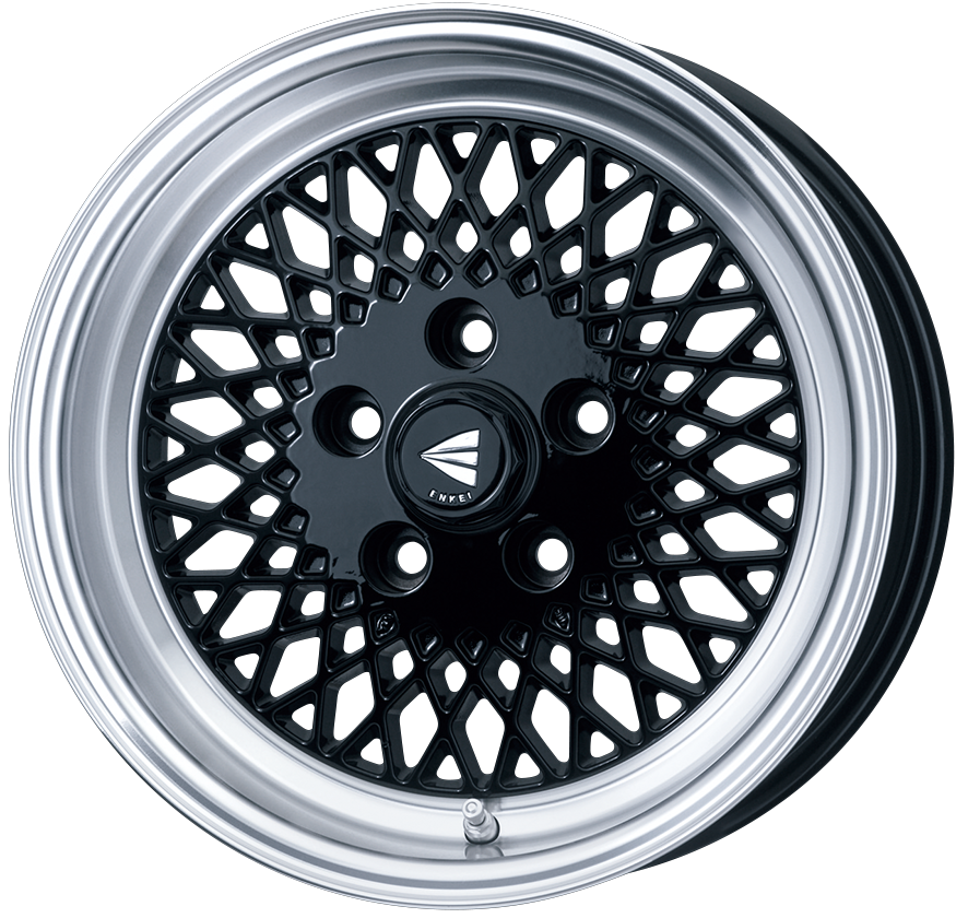 ENKEI ENKEI NEO CLASSIC ENKEI92 16X6.5J 100X4 38 BLACK WITH MACHINED LIP ENKEI-01524