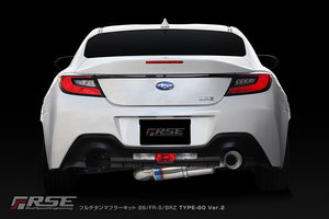 RSE FULL TITANIUM MUFFLER EXHAUST KIT TYPE-80 VER2 FOR TOYOTA 86 ZN6 SUBARU BRZ ZC6 RB6090-SB05A