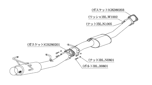 KAKIMOTO RACING EXHAUST HYPER FULLMEGA N1+Rev FOR NISSAN SKYLINE COUPE ER34  N31348