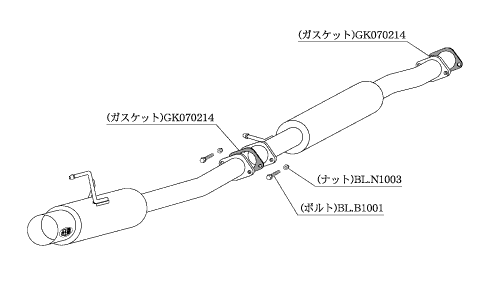 KAKIMOTO RACING EXHAUST HYPER FULLMEGA N1+Rev FOR NISSAN FAIRLADY Z Z33  N31364
