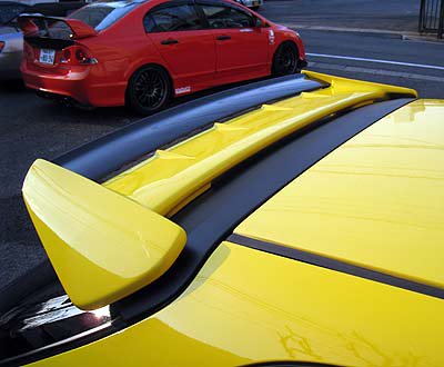 SEEKER 2-PIECE REAR WING UNPAINTED FOR HONDA EK CIVIC 3Dr  16020-EK9-V2N