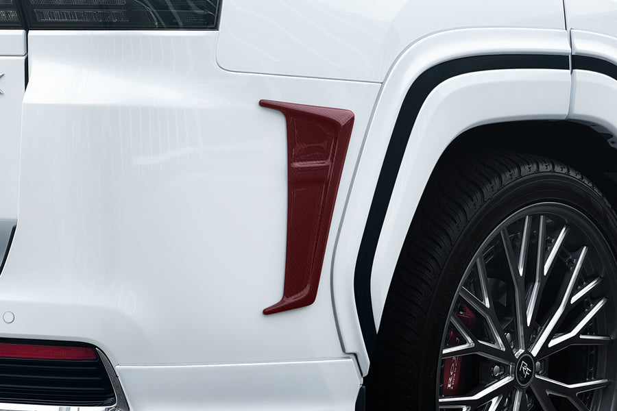 ROJAM REAR BUMPER DUCT CFRP CLEAR PAINTED FOR TOYOTA LAND CRUISER PRADO 300 20-RBDC-LC300