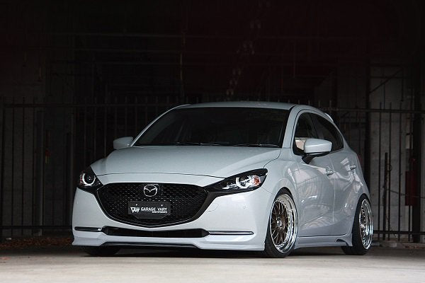 GARAGE VARY FRONT LIP SPOILER + FRONT SPLITTER SET FOR MAZDA2 DJ 21-2004