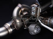 POWER CRAFT HYBRID EXHAUST MUFFLER SYSTEM TITAN TAIL WITH X TUBE FOR FERRARI FF P-FE860102-SE