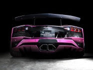 POWER CRAFT HYBRID EXHAUST MUFFLER SYSTEM SQUARE TAIL BLACK TAIL FOR LAMBORGHINI AVENTADOR 740S P-LA1000101-BKT