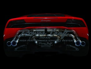 POWER CRAFT HYBRID EXHAUST MUFFLER SYSTEM TITAN TAIL BLACK TAIL FOR LAMBORGHINI HURACAN LP580 P-LA300101-BKT