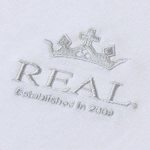 REAL POLO SHIRT VER.2 WHITE L SIZE REAL-PS2-WH-L