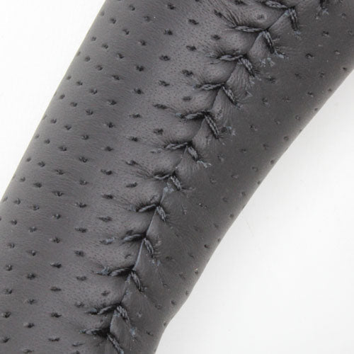 REAL ORIGINAL SERIES ROUND SHAPE BLACK CARBON BLACK STITCH STEERING WHEEL FOR TOYOTA ALPHARD 30  H30-BKC-BK