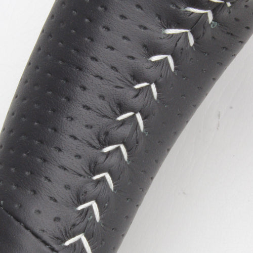 REAL PREMIUM SERIES D SHAPE PEARL WHITE WHITE STITCH STEERING WHEEL FOR TOYOTA ALPHARD 30  S210-WHW-WH