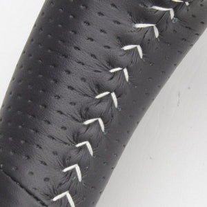 REAL PREMIUM SERIES D SHAPE PEARL WHITE WHITE STITCH STEERING WHEEL FOR TOYOTA ALPHARD 30  S210-WHW-WH