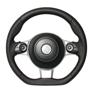 REAL ORIGINAL SERIES D SHAPE ALL LEATHER RED X BLACK EURO STITCH STEERING WHEEL FOR TOYOTA NOAH GR SPORT 80  GR-LPB-RD
