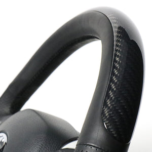 REAL ORIGINAL SERIES SET PLATE TYPE + UNDER PAD SET BLACK CARBON PLATE STEERING + WHITE UNDER PAD BLACK EURO STITCH STEERING WHEEL FOR TOYOTA C-HR 10 50  X10N-BKC-PBP-WHP
