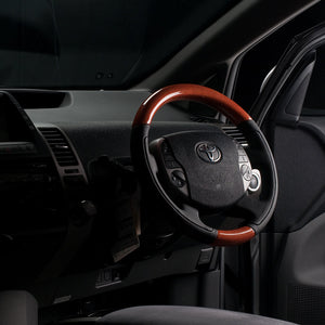 REAL ORIGINAL SERIES OVAL SHAPE ORANGE CARBON BLACK STITCH STEERING WHEEL FOR TOYOTA PRIUS EX 20  20-1-ORC