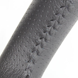 REAL ORIGINAL SERIES SOFT D SHAPE BLACK WOOD BLACK STITCH STEERING WHEEL FOR SUBARU TRESIA 120  P130-BKW-BK