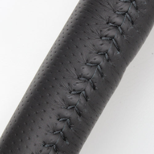 REAL ORIGINAL SERIES D SHAPE BROWN WOOD BLACK STITCH STEERING WHEEL FOR TOYOTA WISH 20  E20-BRW-BK