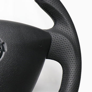 REAL ORIGINAL SERIES SOFT D SHAPE BLACK WOOD BLACK EURO STITCH STEERING WHEEL FOR SUZUKI RANDY SC26  NSA-BKW-BK