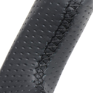 REAL PREMIUM SERIES SOFT D SHAPE BLACK CARBON BLACK EURO STITCH STEERING WHEEL FOR TOYOTA COROLLA TOURING 210  TYAP-BKC
