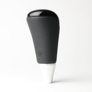 REAL SHIFT KNOB BLACK WOOD PRINT FOR TOYOTA ESTIMA HYBRID AHR20W:1-3 TYPE  SKA-BKW