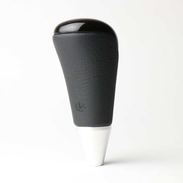 REAL SHIFT KNOB BLACK WOOD PRINT FOR TOYOTA VITZ GR SPORT 130  SKA-BKW