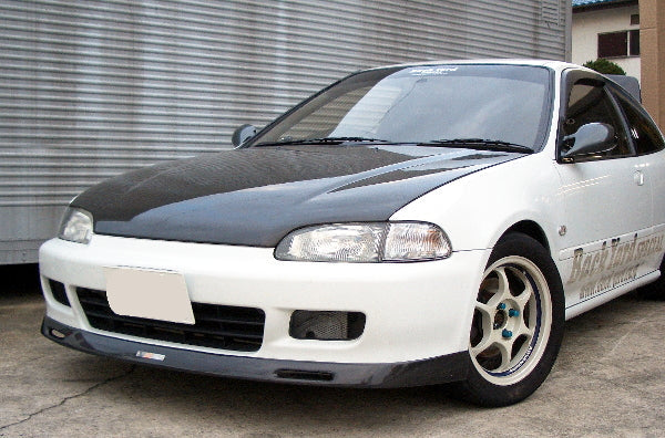 BACK YARD SPECIAL FRONT LIP SPOILER TWILL CARBON FIBER FOR HONDA CIVIC EG4 EG6 BACK-YARD-SPECIAL-00015