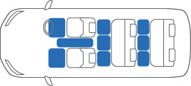 KARO FLAXY BRILLIANT BLUE FLOOR MATS FOR Nissan Elgrand E51 FLAXY-1677-BLUE