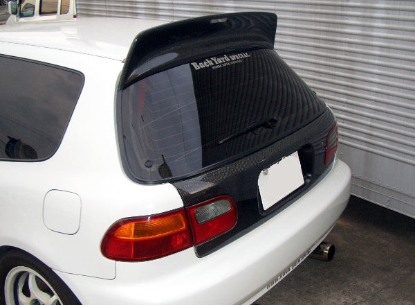 BACK YARD SPECIAL REAR ROOF SPOILER TWILL CARBON FOR HONDA CIVIC EG4 EG6 BACK-YARD-SPECIAL-00032