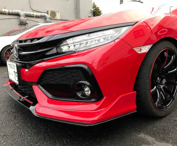 SEEKER FRP FRONT HALF SPOILER FOR HONDA CIVIC FK7 ZENKI  16000-FK7-F01