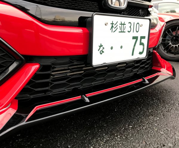 SEEKER FRP FRONT HALF SPOILER FOR HONDA CIVIC FK7 ZENKI  16000-FK7-F01