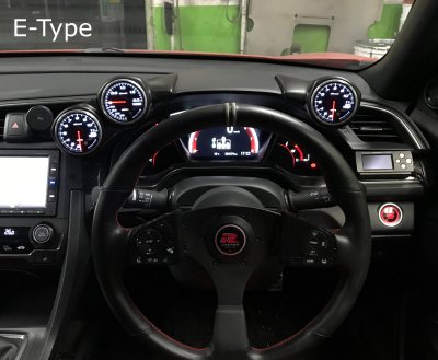 SEEKER FRP METER HOOD E FOR HONDA CIVIC FK7 8 E-type 17000-FK8-F0E