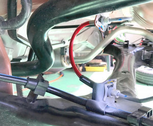 SEEKER RED COAT STAINLESS MESH BRAKE LINE FOR HONDA N-ONE JG3  12200-JG3-000