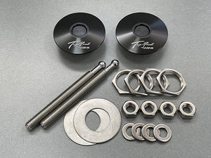 TOP FUEL FLAT PUSH LOCK PIN 32MM SILVER