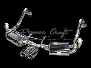POWER CRAFT HYBRID EXHAUST MUFFLER SYSTEM WITH BLACK TAIL FOR PORSCHE 718 BOXSTER PORSCHE 718 CAYMAN  P-PO600101-BKT