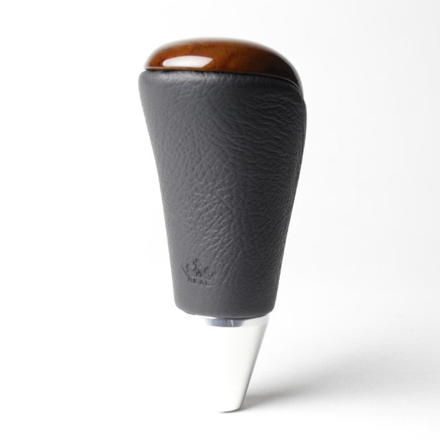 REAL SHIFT KNOB 42 BROWN WOOD PRINT FOR TOYOTA VITZ GR SPORT GR 130  SKA-42BRW