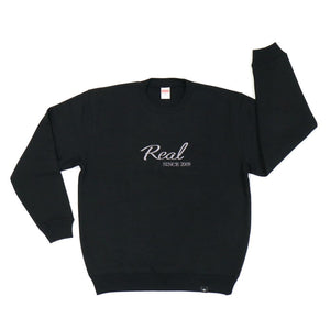 REAL SWEATSHIRT BLACK M SIZE REAL-SW1-BK-M