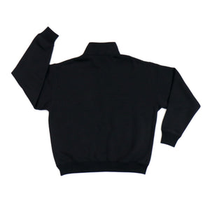 REAL HALF ZIP SWEATSHIRT BLACK XL SIZE REAL-HZP-BK-XL