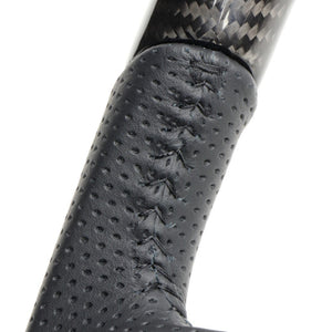 REAL ORIGINAL SERIES SOFT D SHAPE BLACK CARBON BLACK STITCH STEERING WHEEL FOR DAIHATSU ATRAI DECK VAN S700W S710W  DIB-BKC-BK